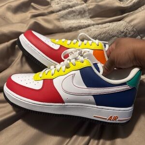 Nike Air Force 1 '07 LV8 "University Red/White/Deep Royal Blue" Men's Shoe